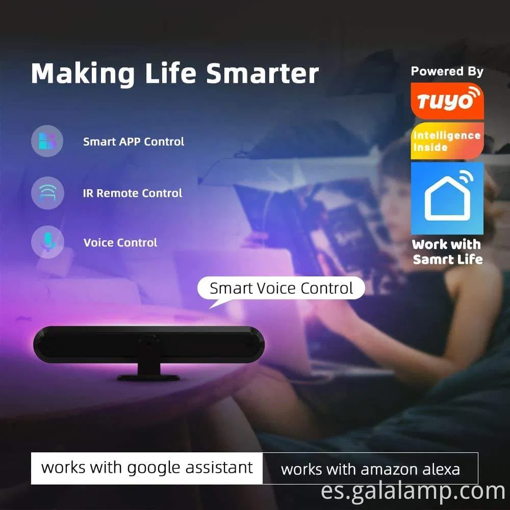 Luz de recolección LED ambiental para la configuración de la computadora definitiva